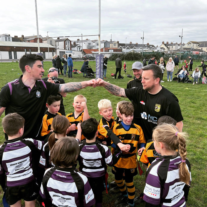 Risca under 8s on tour in Exmouth